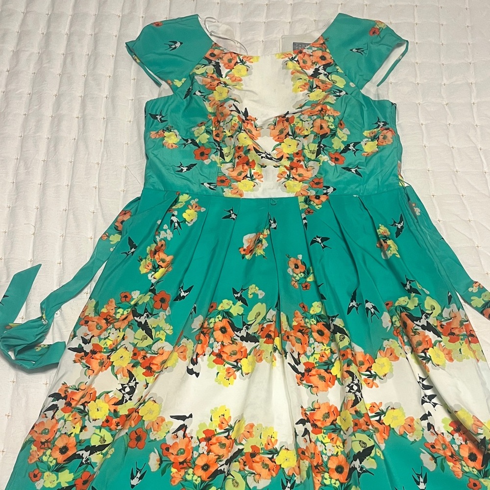 Rabbit Rabbit Rabbit Green Floral Dress - Picture 3 of 6